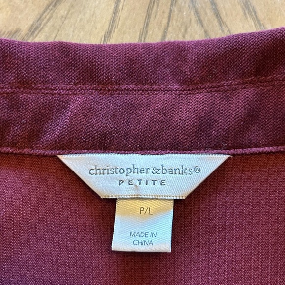 Burgundy suede-like women’s jacket size PL - Picture 6 of 7